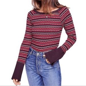 Free People Donna Knit Shirt